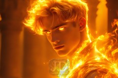 Elemental Mages,handsome men,fantasy,and magic,brought to life through the magic of AI
