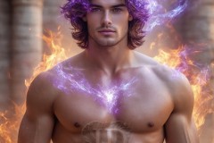Elemental Mages,handsome men,fantasy,and magic,brought to life through the magic of AI