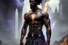 Elemental Mages,handsome men,fantasy,and magic,brought to life through the magic of AI