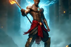 Elemental Mages,handsome men,fantasy,and magic,brought to life through the magic of AI