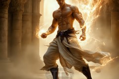 Elemental Mages,handsome men,fantasy,and magic,brought to life through the magic of AI