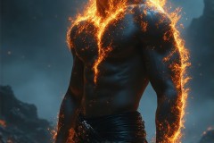 Elemental Mages,handsome men,fantasy,and magic,brought to life through the magic of AI