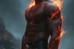 Elemental Mages,handsome men,fantasy,and magic,brought to life through the magic of AI