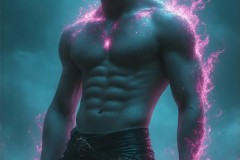 Elemental Mages,handsome men,fantasy,and magic,brought to life through the magic of AI