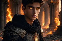 Elemental Mages,handsome men,fantasy,and magic,brought to life through the magic of AI