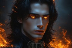 Elemental Mages,handsome men,fantasy,and magic,brought to life through the magic of AI