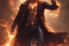 Elemental Mages,handsome men,fantasy,and magic,brought to life through the magic of AI