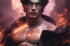 Elemental Mages,handsome men,fantasy,and magic,brought to life through the magic of AI