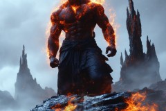 Elemental Mages,handsome men,fantasy,and magic,brought to life through the magic of AI