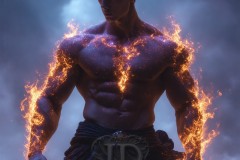 Elemental Mages,handsome men,fantasy,and magic,brought to life through the magic of AI