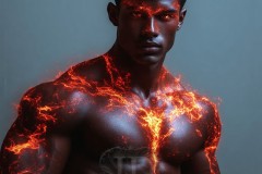 Elemental Mages,handsome men,fantasy,and magic,brought to life through the magic of AI