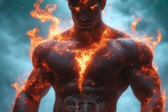 Elemental Mages,handsome men,fantasy,and magic,brought to life through the magic of AI