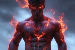 Elemental Mages,handsome men,fantasy,and magic,brought to life through the magic of AI