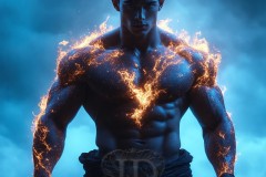 Elemental Mages,handsome men,fantasy,and magic,brought to life through the magic of AI