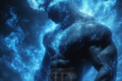 Elemental Mages,handsome men,fantasy,and magic,brought to life through the magic of AI