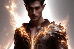 Elemental Mages,handsome men,fantasy,and magic,brought to life through the magic of AI