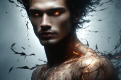 Elemental Mages,handsome men,fantasy,and magic,brought to life through the magic of AI