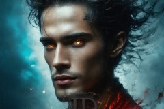 Elemental Mages,handsome men,fantasy,and magic,brought to life through the magic of AI