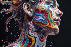 Abstract Male Art Photos of Handsome Men Having Fun with Colors
