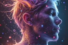 Abstract Male Art Photos of Handsome Men Having Fun with Colors