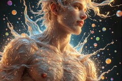 Abstract Male Art Photos of Handsome Men Having Fun with Colors