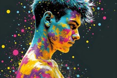 Abstract Male Art Photos of Handsome Men Having Fun with Colors