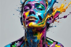 Abstract Male Art Photos of Handsome Men Having Fun with Colors