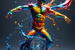 Abstract Male Art Photos of Handsome Men Having Fun with Colors