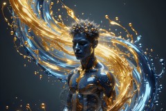 Abstract Male Art Photos of Handsome Men Having Fun with Colors