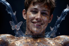 Abstract Male Art Photos of Handsome Men Having Fun with Colors