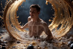 Abstract Male Art Photos of Handsome Men Having Fun with Colors