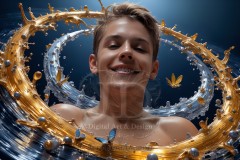 Abstract Male Art Photos of Handsome Men Having Fun with Colors