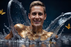 Abstract Male Art Photos of Handsome Men Having Fun with Colors