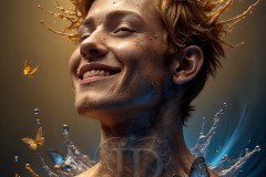 Abstract Male Art Photos of Handsome Men Having Fun with Colors