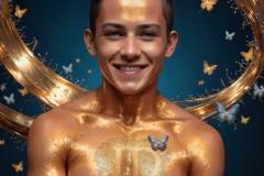 Abstract Male Art Photos of Handsome Men Having Fun with Colors