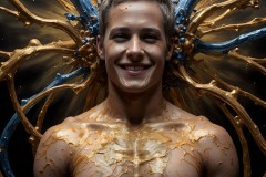Abstract Male Art Photos of Handsome Men Having Fun with Colors