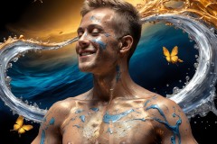 Abstract Male Art Photos of Handsome Men Having Fun with Colors