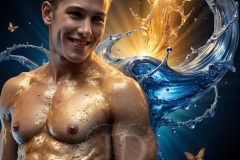 Abstract Male Art Photos of Handsome Men Having Fun with Colors