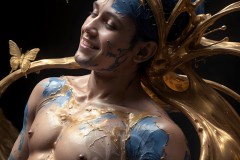 Abstract Male Art Photos of Handsome Men Having Fun with Colors