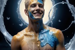Abstract Male Art Photos of Handsome Men Having Fun with Colors