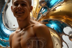 Abstract Male Art Photos of Handsome Men Having Fun with Colors