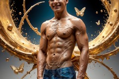 Abstract Male Art Photos of Handsome Men Having Fun with Colors