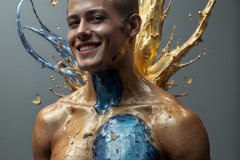 Abstract Male Art Photos of Handsome Men Having Fun with Colors