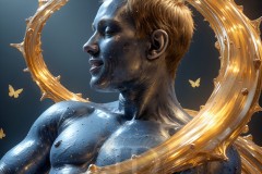 Abstract Male Art Photos of Handsome Men Having Fun with Colors