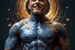 Abstract Male Art Photos of Handsome Men Having Fun with Colors