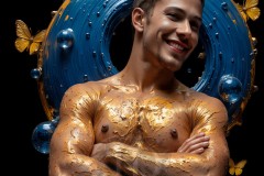 Abstract Male Art Photos of Handsome Men Having Fun with Colors