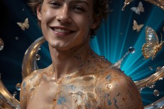 Abstract Male Art Photos of Handsome Men Having Fun with Colors