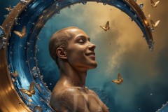 Abstract Male Art Photos of Handsome Men Having Fun with Colors