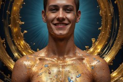 Abstract Male Art Photos of Handsome Men Having Fun with Colors