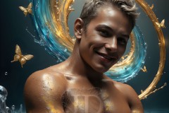 Abstract Male Art Photos of Handsome Men Having Fun with Colors